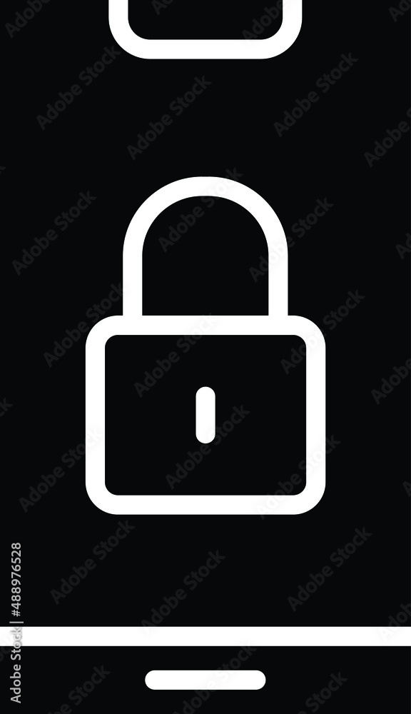 Lock Vector Icon Design Illustration Lock Vector Icon Design Illustration