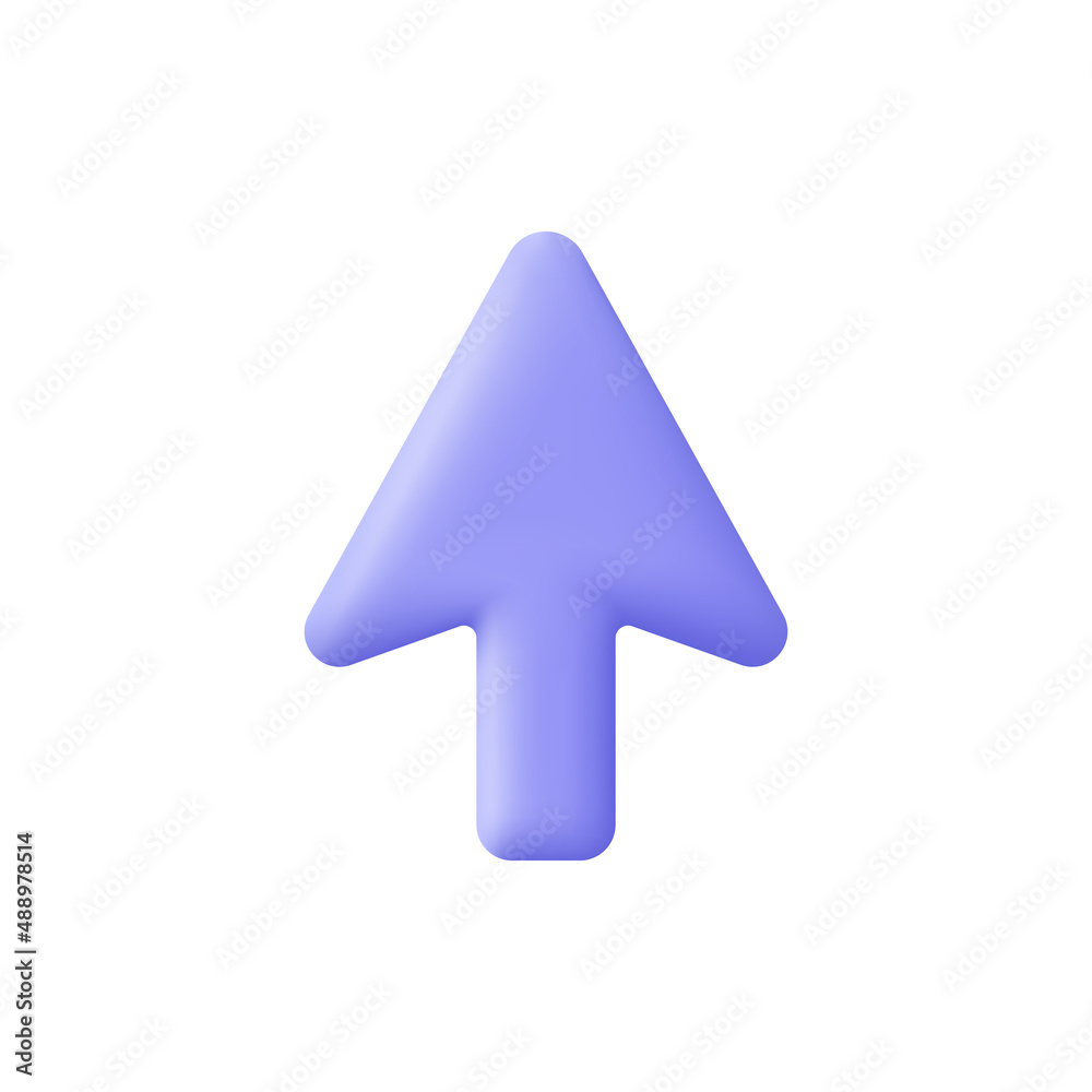 Arrow pointer, mouse cursor. Computer interface. 3d vector icon. Cartoon  minimal style. Stock Vector | Adobe Stock