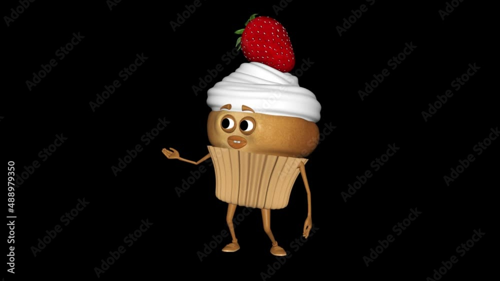 3d Character Cake Gesture Looped Alpha Channel 3d Character Cake Gesture Looped Alpha Channel