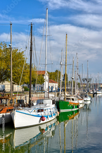 Port of Rochefort, a commune in southwestern France on the Charente estuary. It is a sub-prefecture of the Charente-Maritime department. photo