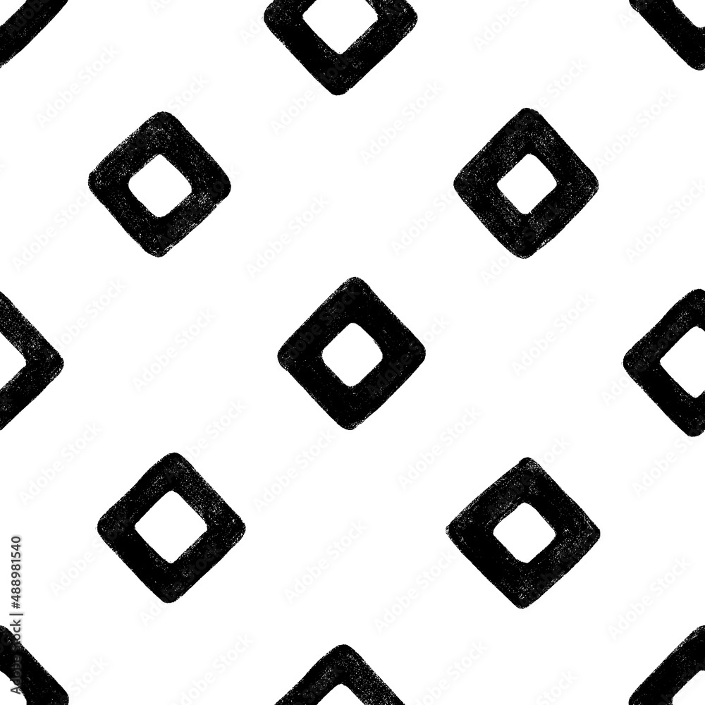 Irregular textured diamond seamless pattern. Irregular textured diamond seamless pattern.