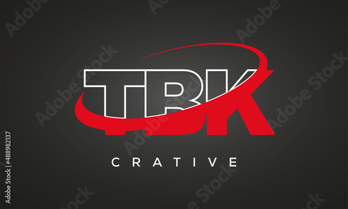 TBK letters creative technology logo design photo