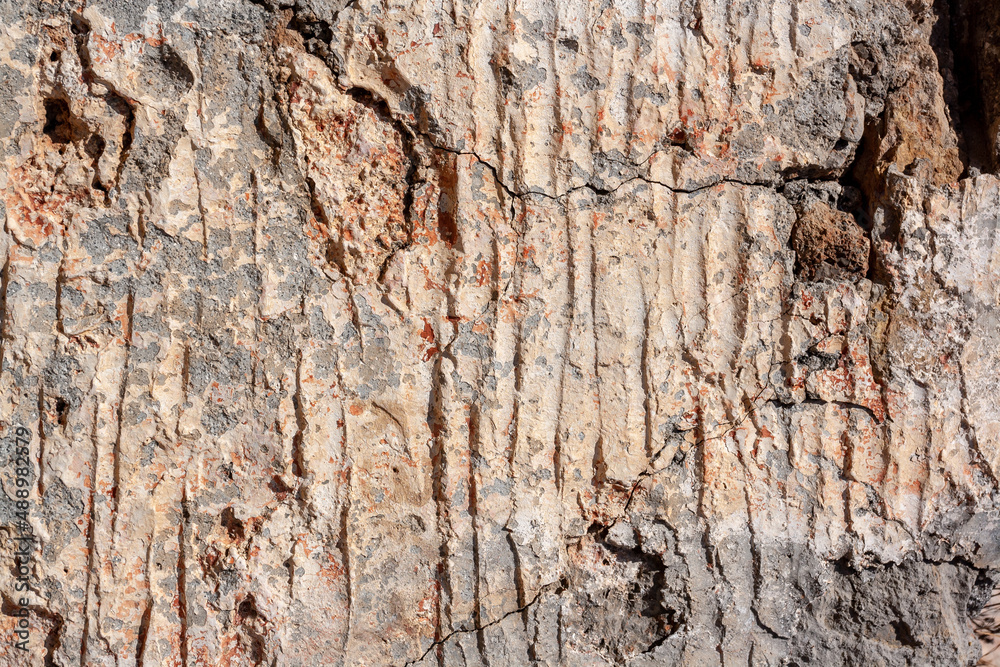 Cracked texture of old wall in mortar. Horizontal photo. Cracked texture of old wall in mortar. Horizontal photo.