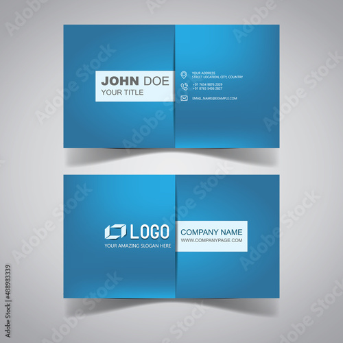 Modern business card template.Vector illustration