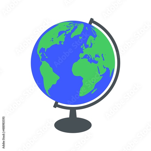 Terrestrial globe.