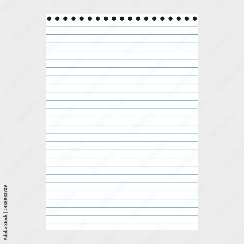 sheet of notebook sheet of notebook