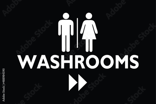 Washroom   symbol of the rest room 