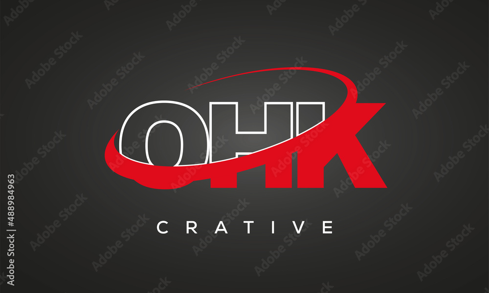 OHK letters creative technology logo design
