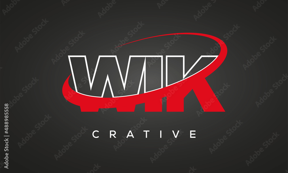 WIK letters creative technology logo design