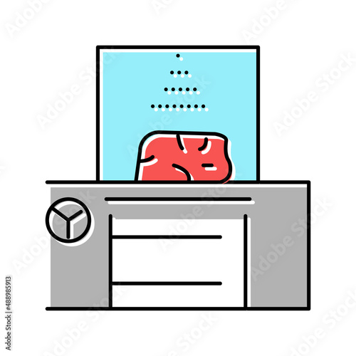 humidification system meat color icon vector illustration