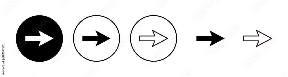 Arrow icons set. Arrow sign and symbol for web design. Arrow icons set. Arrow sign and symbol for web design.