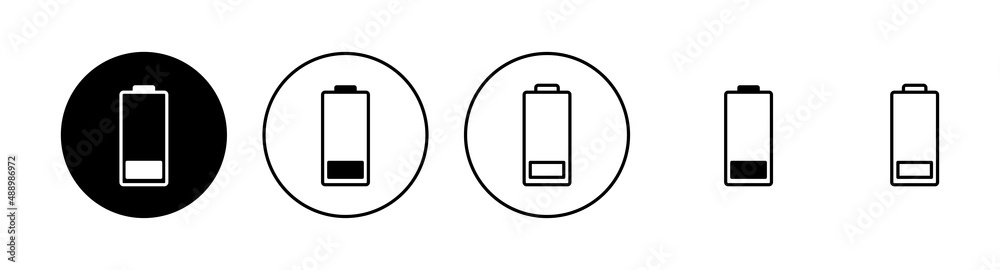 Battery icons set. battery Charging sign. battery charge level Battery icons set. battery Charging sign. battery charge level