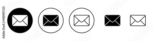 Fotografie, Obraz Mail icons set. email sign and symbol. E-mail icon. Envelope icon