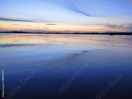 sunset over the river  a view from Roscommon Ireland