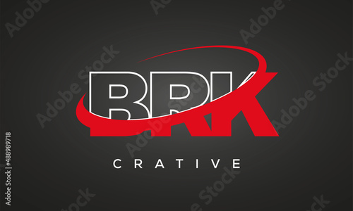 BRK letters creative technology logo design