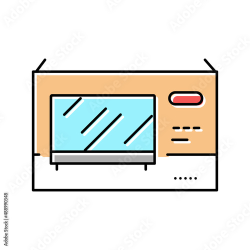 tv plasma box color icon vector illustration