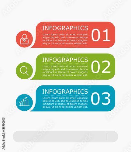 Business infographic Vector with 3 steps. Used for presentation,information,education,connection,marketing, strategy,technology,learn,creative,growth,stairs,idea,flow,mobile,smartphone,phone,work.