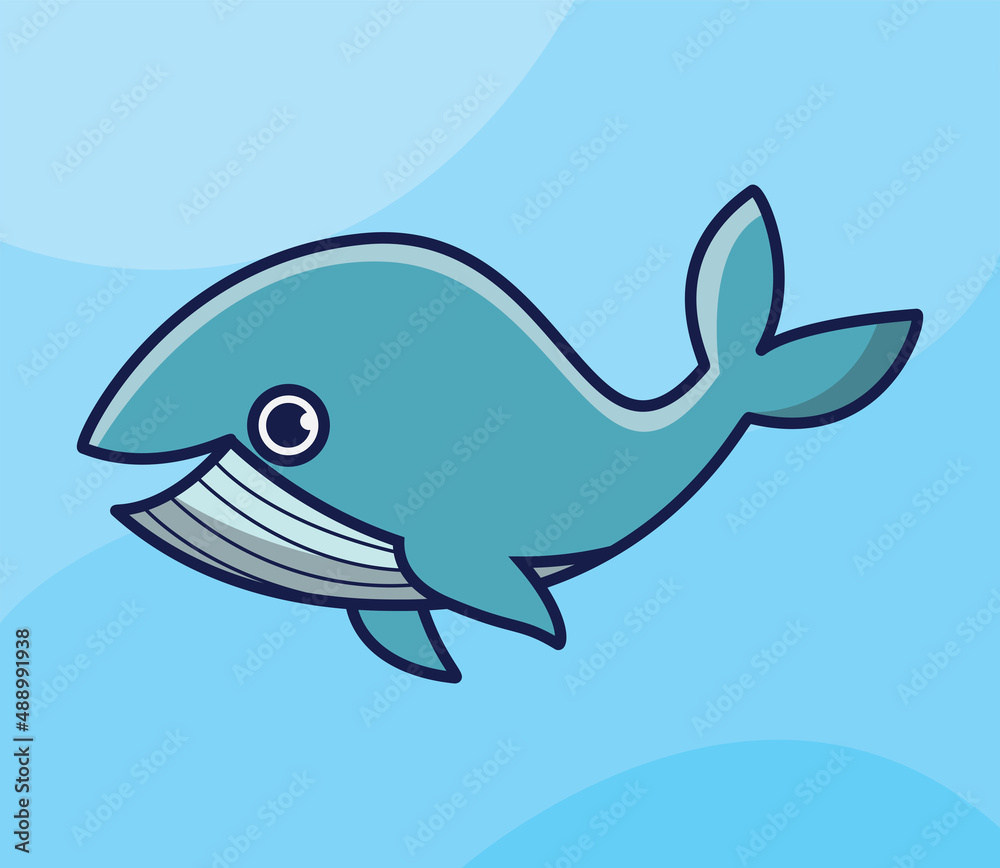 cute whale on the ocean cartoon vector icon illustration logo mascot hand drawn concept trandy cartoon cute whale on the ocean cartoon vector icon illustration logo mascot hand drawn concept trandy cartoon
