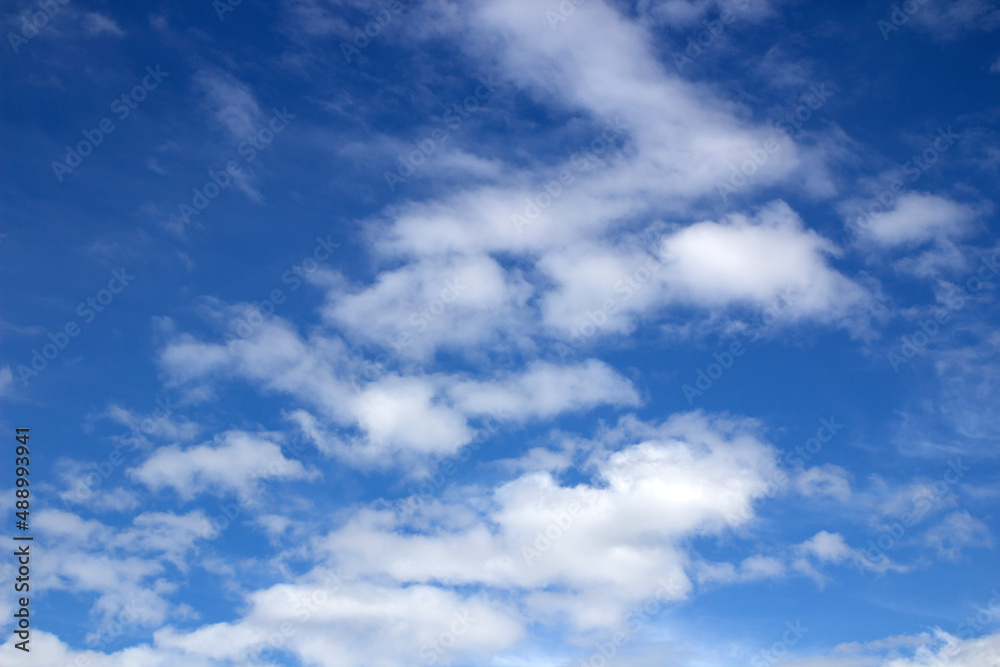 blue sky background with clouds