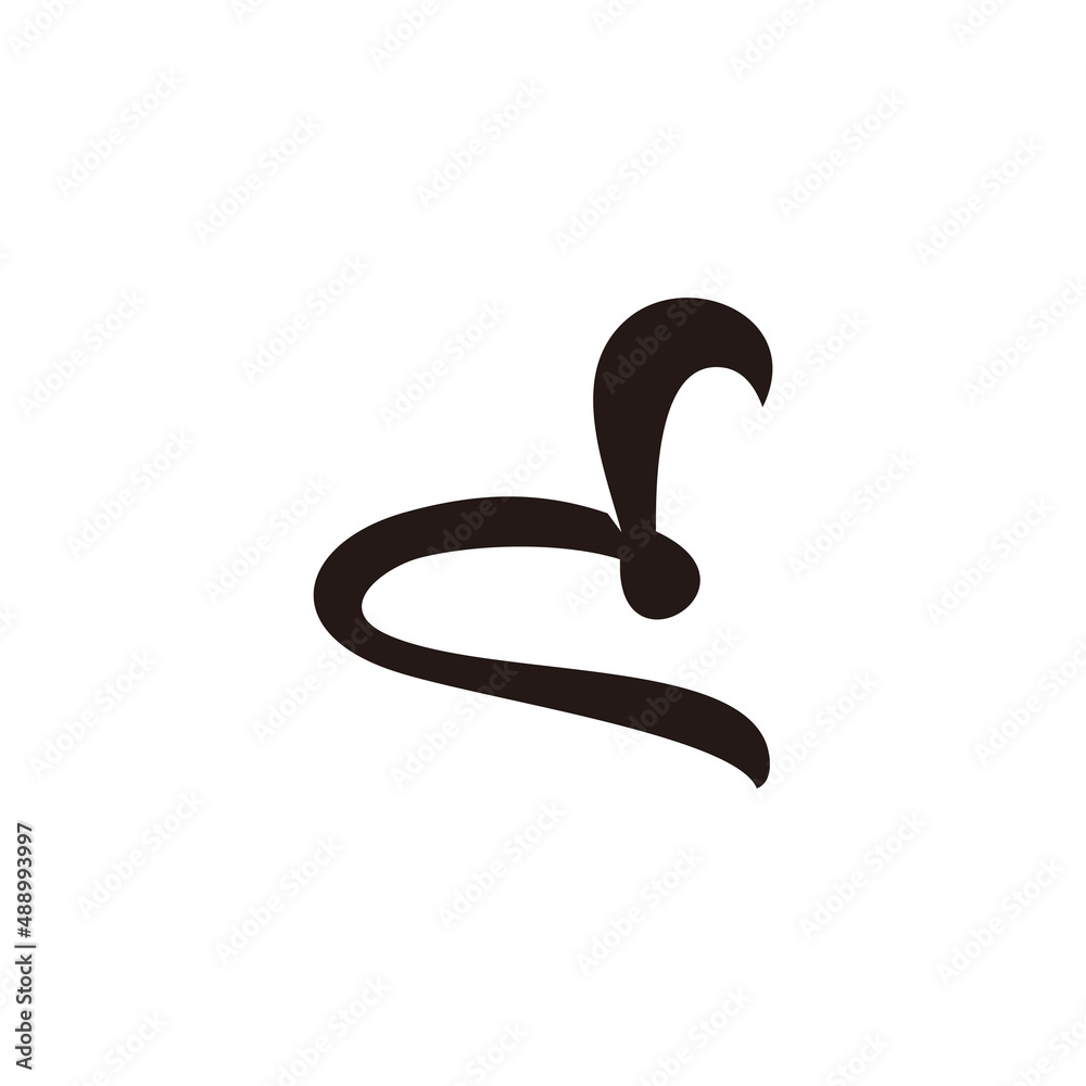 letter d c simple curves design symbol logo vector letter d c simple curves design symbol logo vector