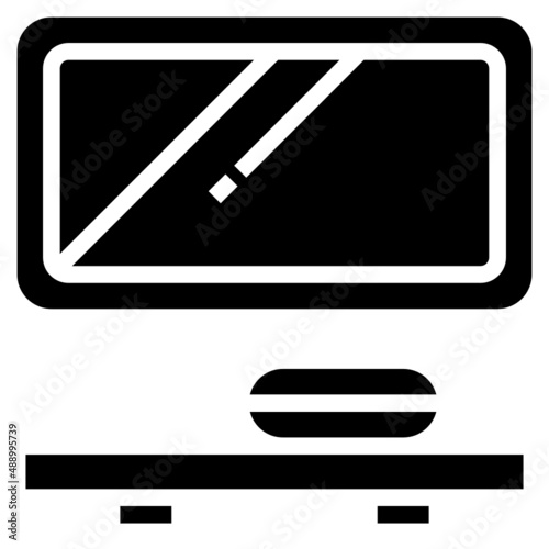 MIRROR glyph icon,linear,outline,graphic,illustration