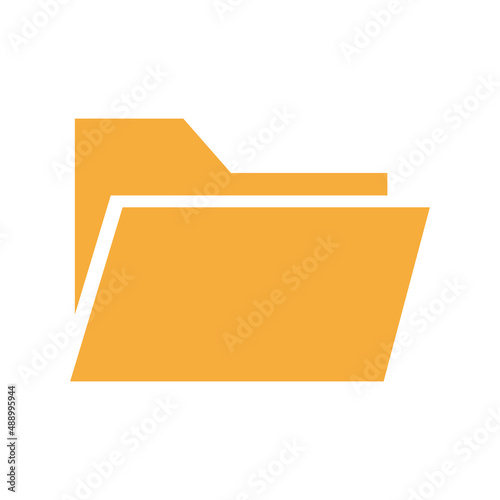 folder icon vector on white background