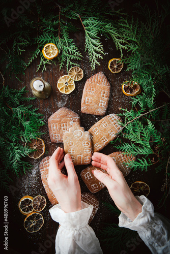 Gingerbread Village Cookies