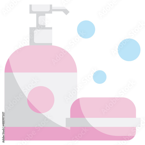 SOAP flat icon,linear,outline,graphic,illustration