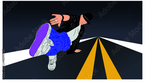 man dancing  hip-hop