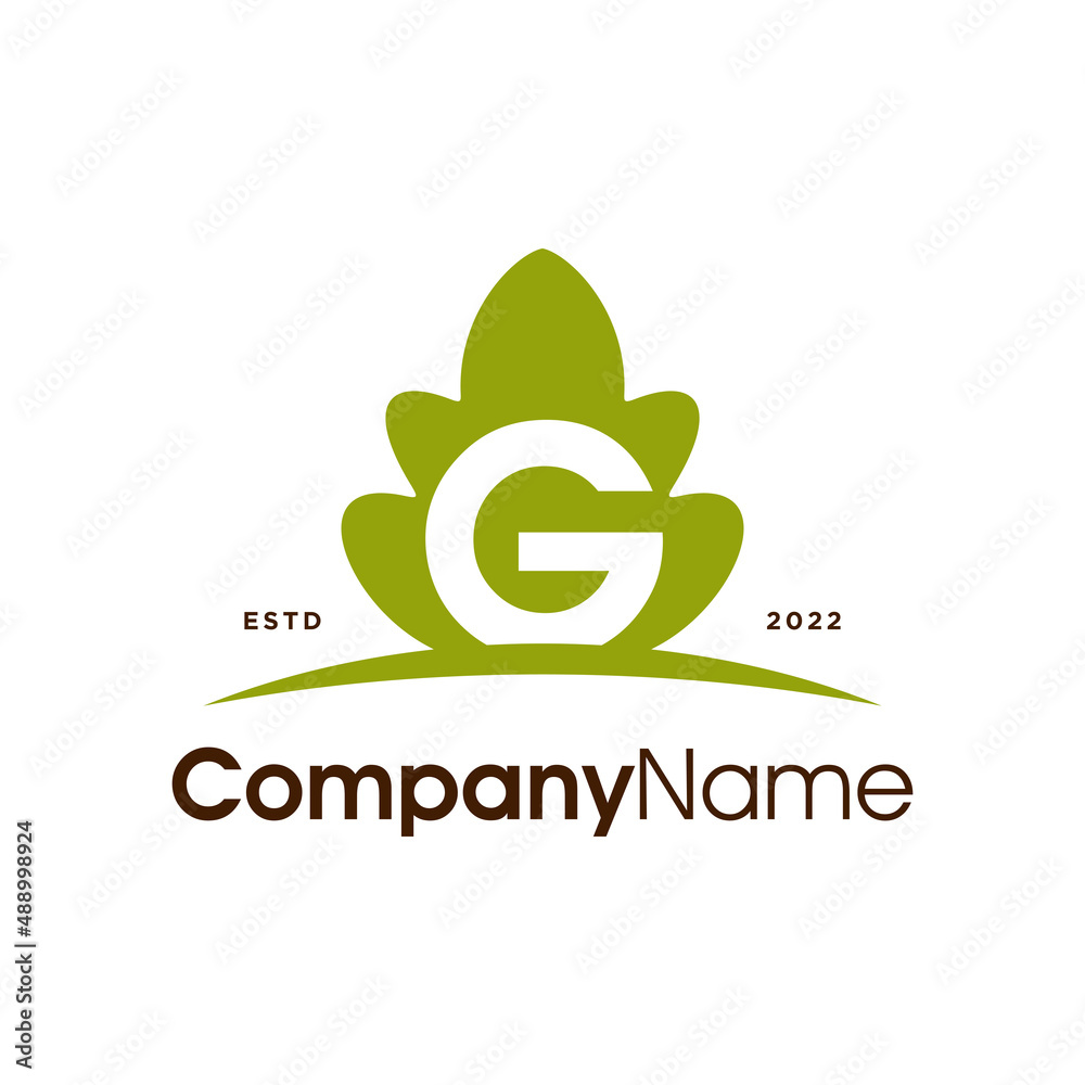 Initial G Oaks Logo Initial G Oaks Logo