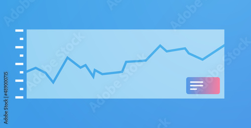 Analyzing chart and graph data analysis planning company strategy flat vector illustration. 