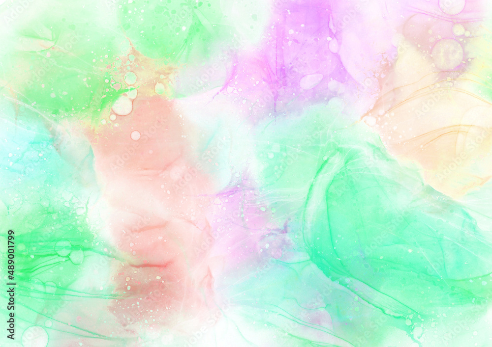 Fototapeta premium Alcohol ink liquid painting background