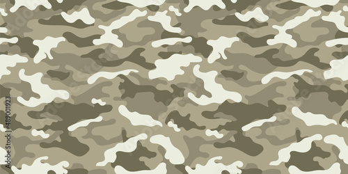 Vector camouflage pattern for clothing design. Trendy camouflage military pattern