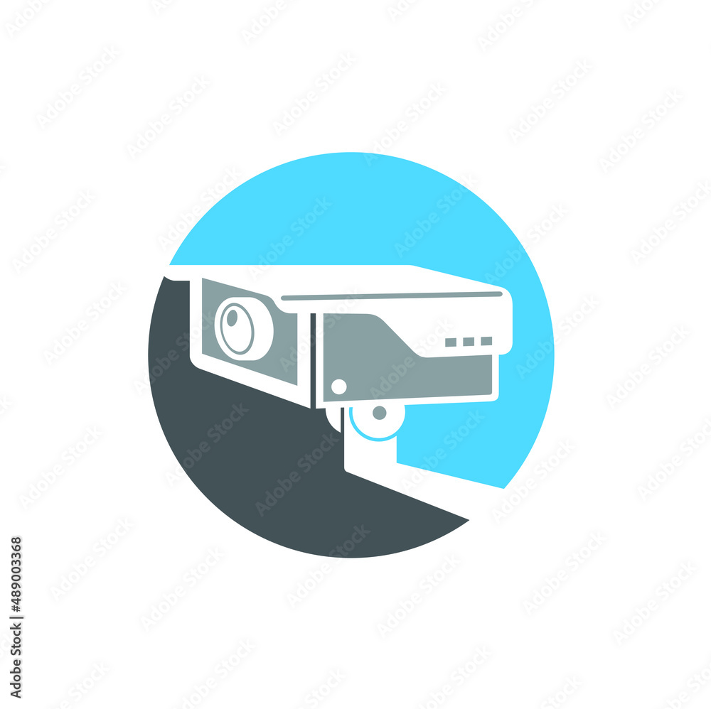 illustration of cctv, security monitoring technology. illustration of cctv, security monitoring technology.