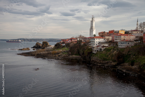 Black sea view with Rumeli lighthouse