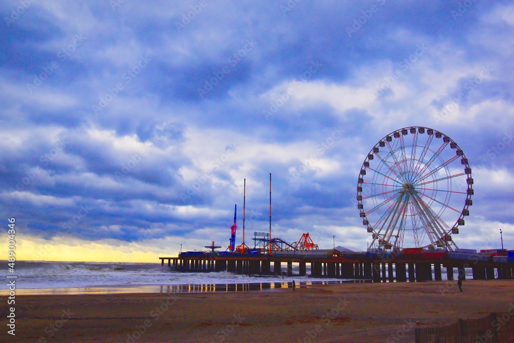 Pier with Ferris wheel