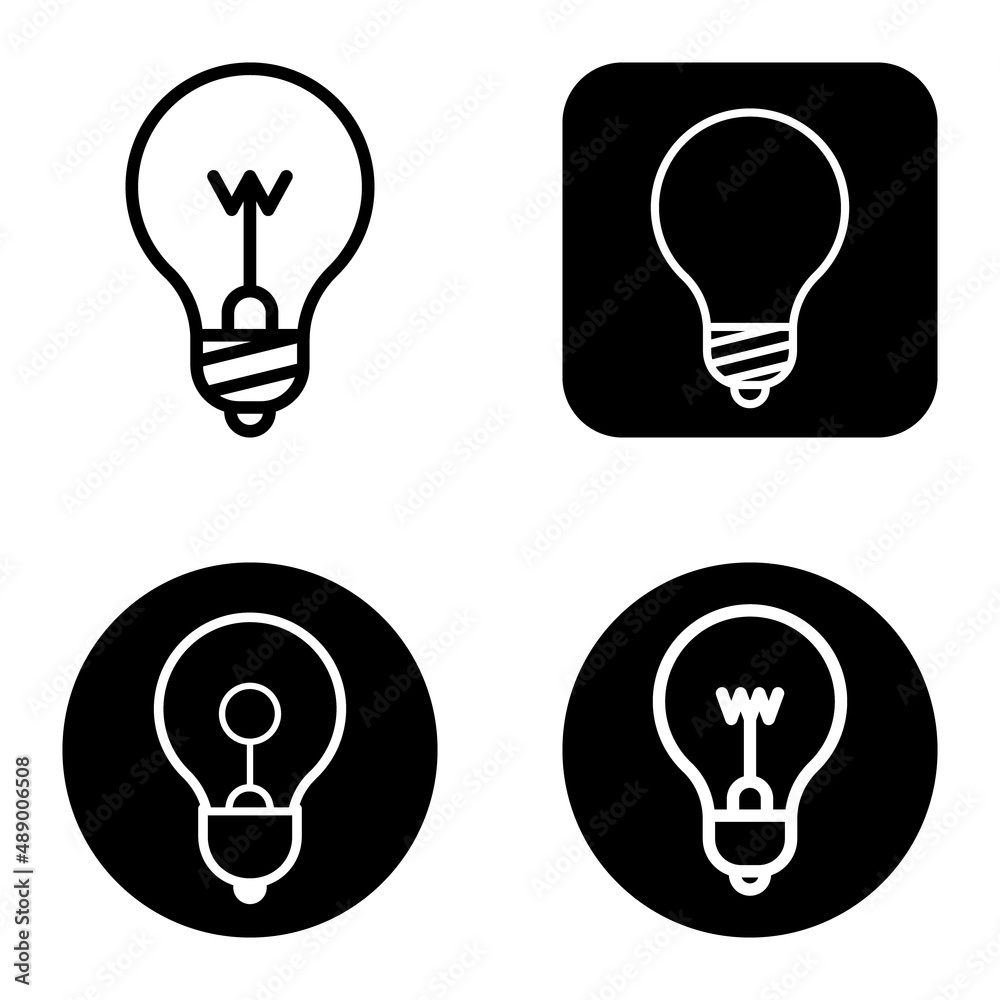 Lightbulbs1-3 Flat Icon Set Isolated On White Background Lightbulbs1-3 Flat Icon Set Isolated On White Background
