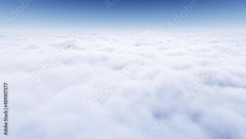 機上　雲海　CG