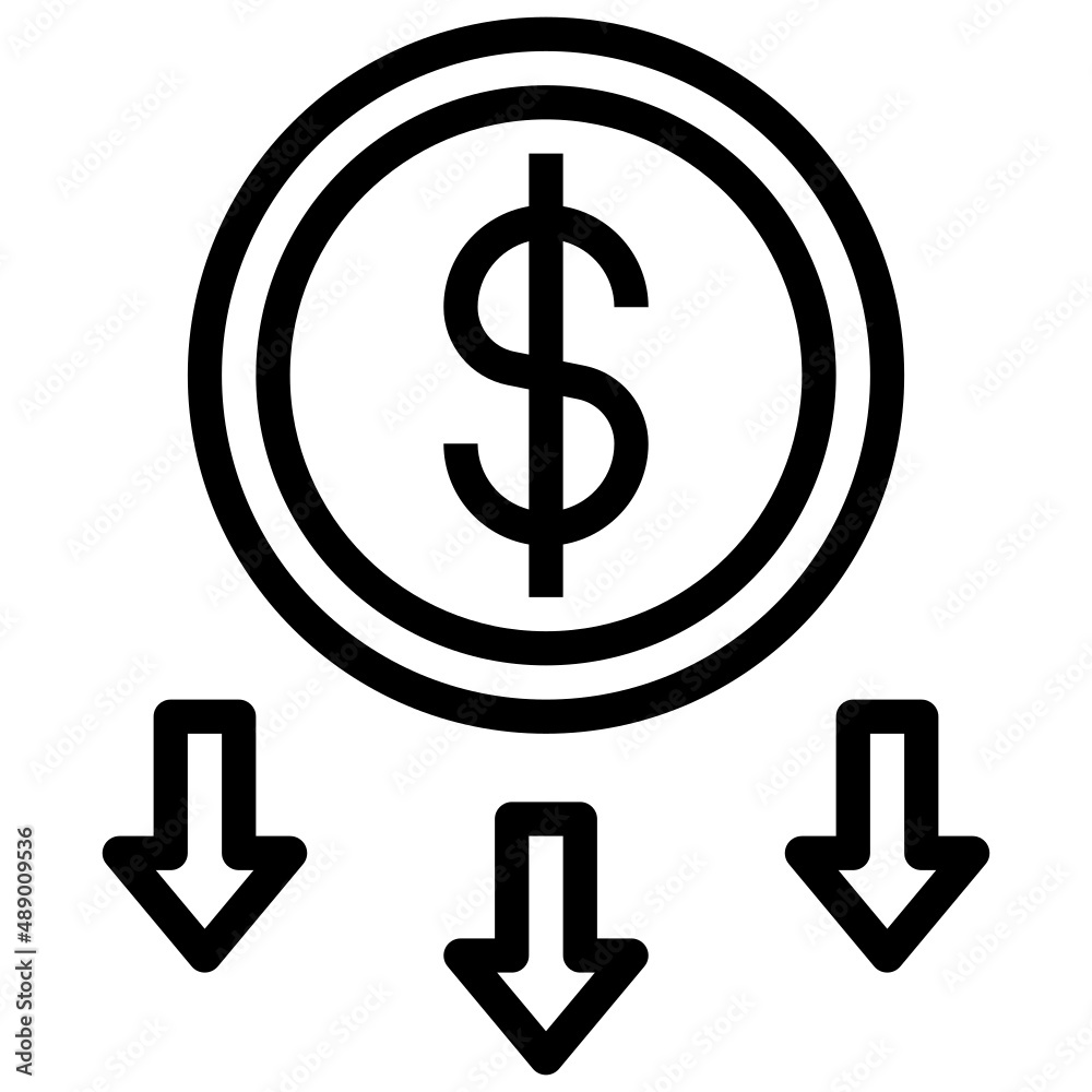DISCOUNT line icon,linear,outline,graphic,illustration
