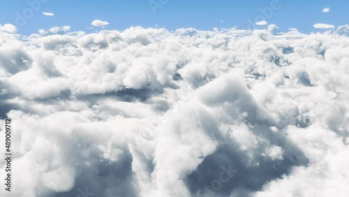 雲海　空撮　CG