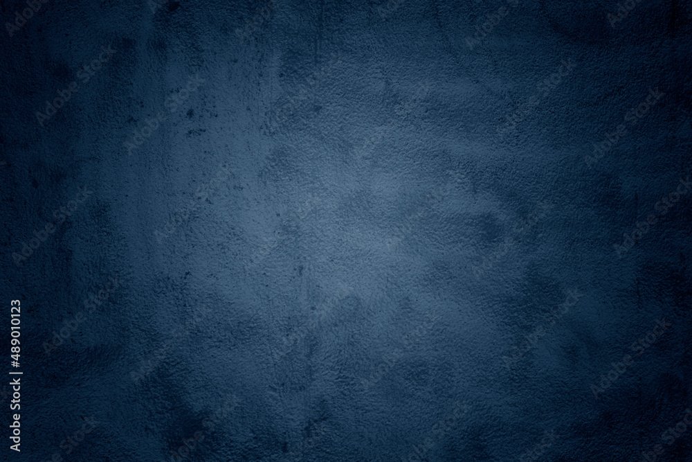 Naklejka premium Beautiful Abstract Grunge Decorative Navy Blue Dark Wall Background