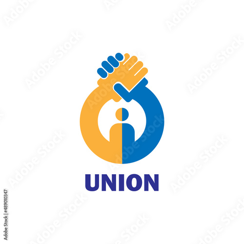 Modern union logo concept, vector illustration photo
