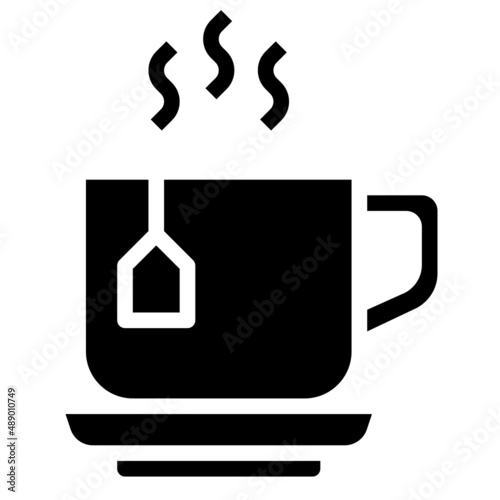 TEA glyph icon,linear,outline,graphic,illustration