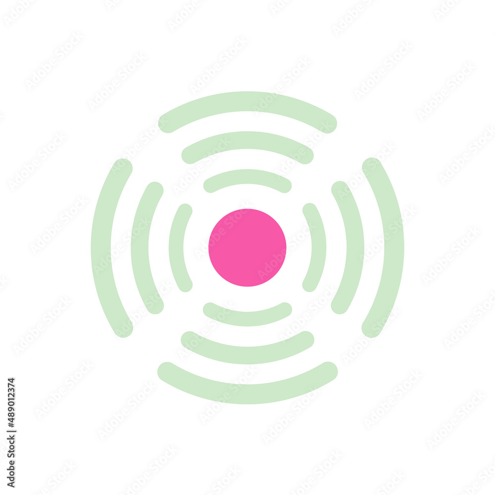 Hotspot four spread signal rounded edges illustration vector Hotspot four spread signal rounded edges illustration vector