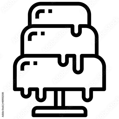 FONDUE line icon,linear,outline,graphic,illustration