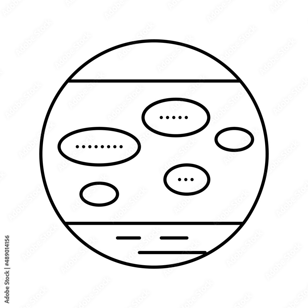 nummular eczema line icon vector illustration nummular eczema line icon vector illustration