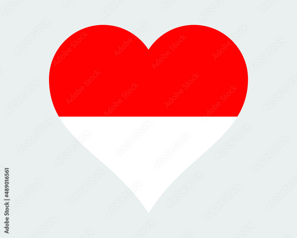 Indonesia Heart Flag. Indonesian Love Shape Country Nation National Flag. Republic of Indonesia Banner Icon Sign Symbol. EPS Vector Illustration. Indonesia Heart Flag. Indonesian Love Shape Country Nation National Flag. Republic of Indonesia Banner Icon Sign Symbol. EPS Vector Illustration.