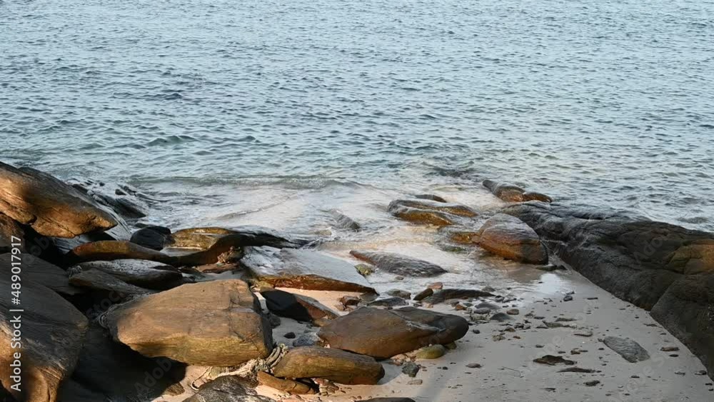 Slow motion sea of thailand,Landscape view of beach sea in summer day Slow motion sea of thailand,Landscape view of beach sea in summer day