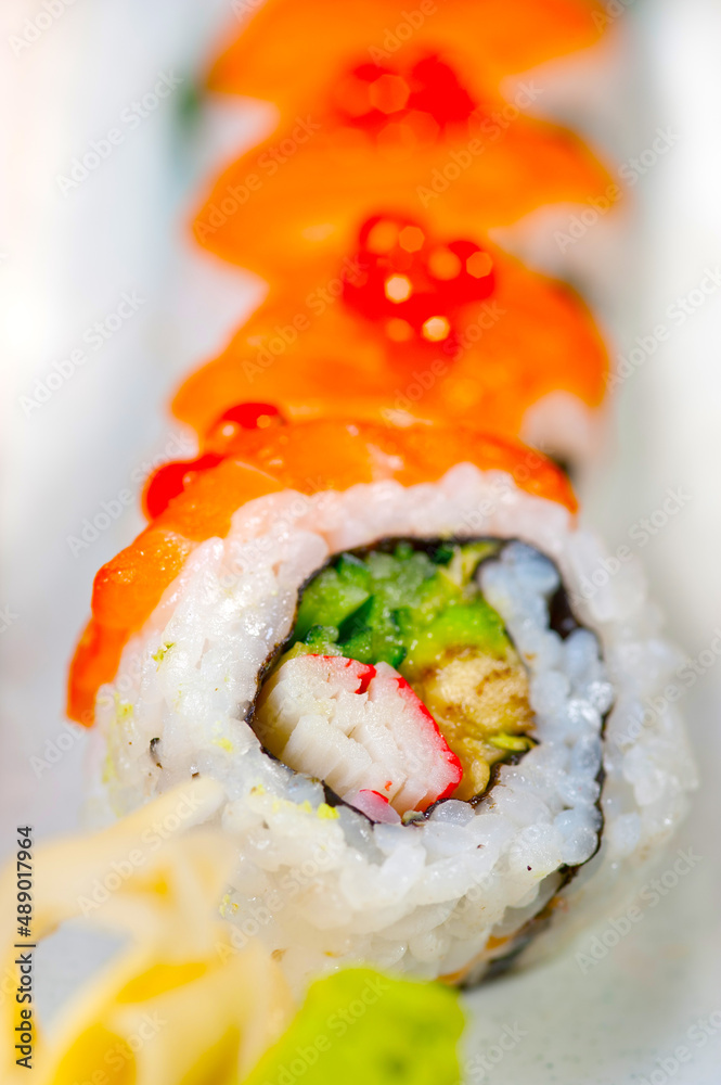 fresh sushi choice combination assortment selection fresh sushi choice combination assortment selection