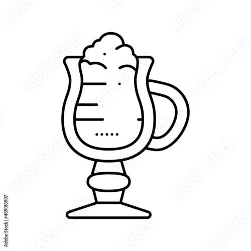 vennese coffee line icon vector illustration